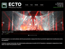 Tablet Screenshot of ectoproductions.com